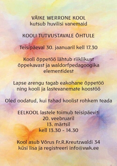 vestlusõhtu weroone koolis